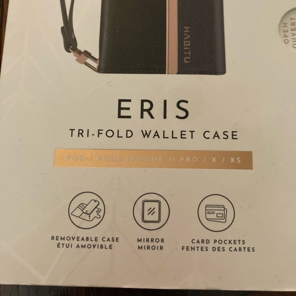 Habitu Eris Tri-Fold Wallet Case for IPhone 11 Pro/ X/ XS, brand new but opened - Picture 2 of 6